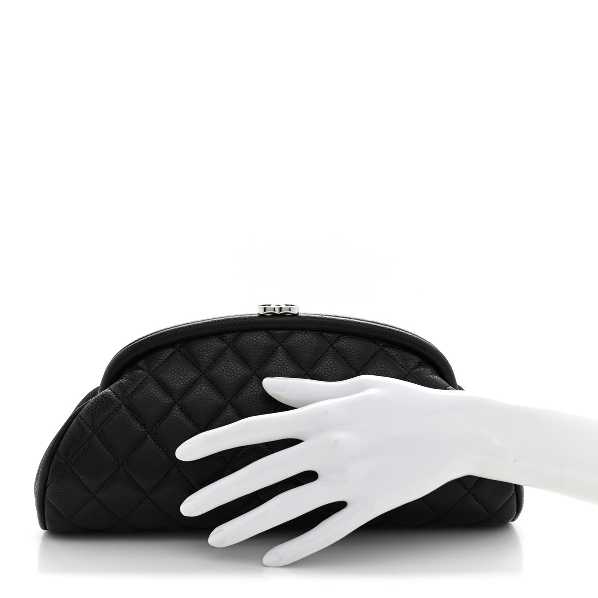Chanel Caviar Quilted Timeless Clutch Black 2 of 10