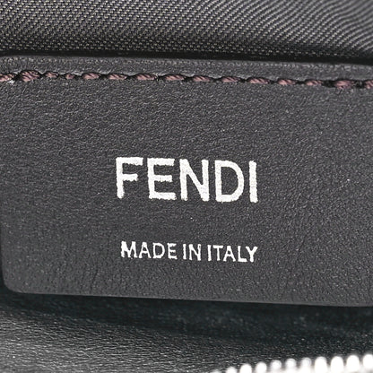 Fendi Vitello Soft Catalan Mirror F is Fendi Bi-Color FF 1974 Embossed Medium Envelope Wallet On Chain Maya Black Argento 7 of 12