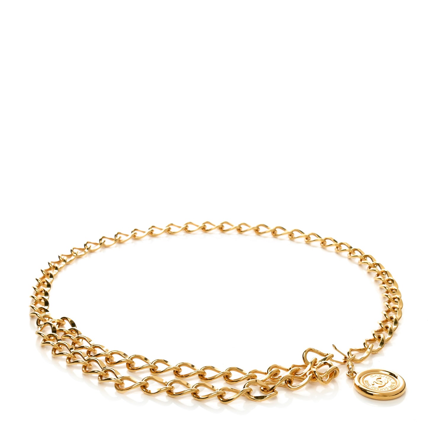 Chain CC 31 Rue Cambon Medallion Belt Gold