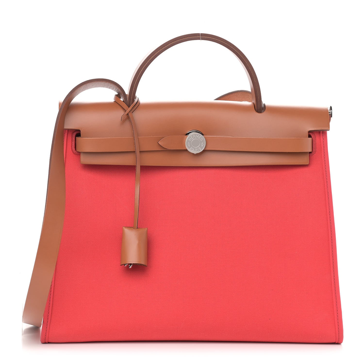 Hermes Vache Hunter Toile Herbag Zip 31 PM Bougainvillea 1 of 12