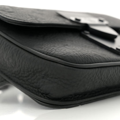 Louis Vuitton Taurillon Monogram S Lock Sling Bag Black Black 8 of 12