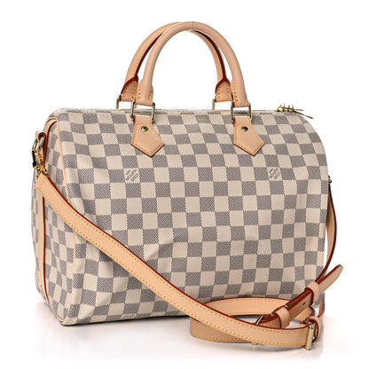Louis Vuitton Damier Azur Speedy Bandouliere 30 3 of 12