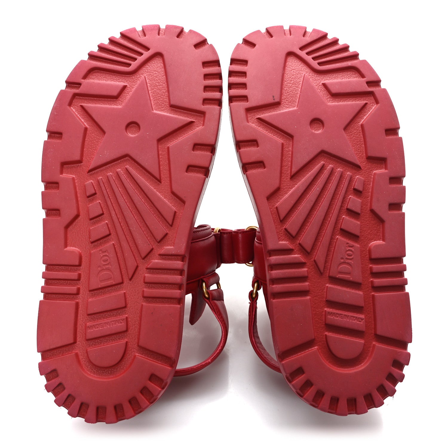 Christian Dior Lambskin Dioract 10mm Sandals 37.5 Raspberry 6 of 10