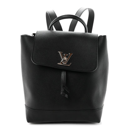 Louis Vuitton Calfskin Lockme Backpack Black 1 of 10
