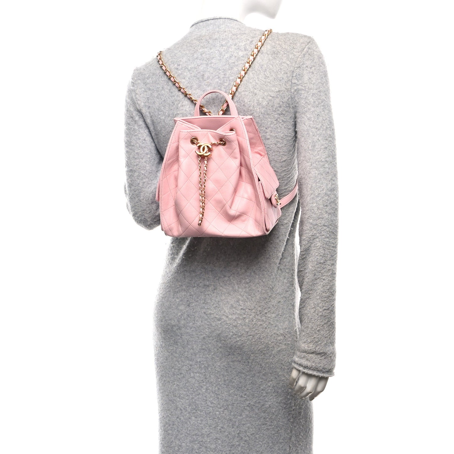 Caviar Quilted Medium Chanel 25 Backpack Light Pink