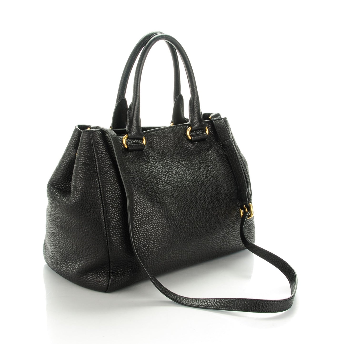 Vitello Daino Tote Nero Black