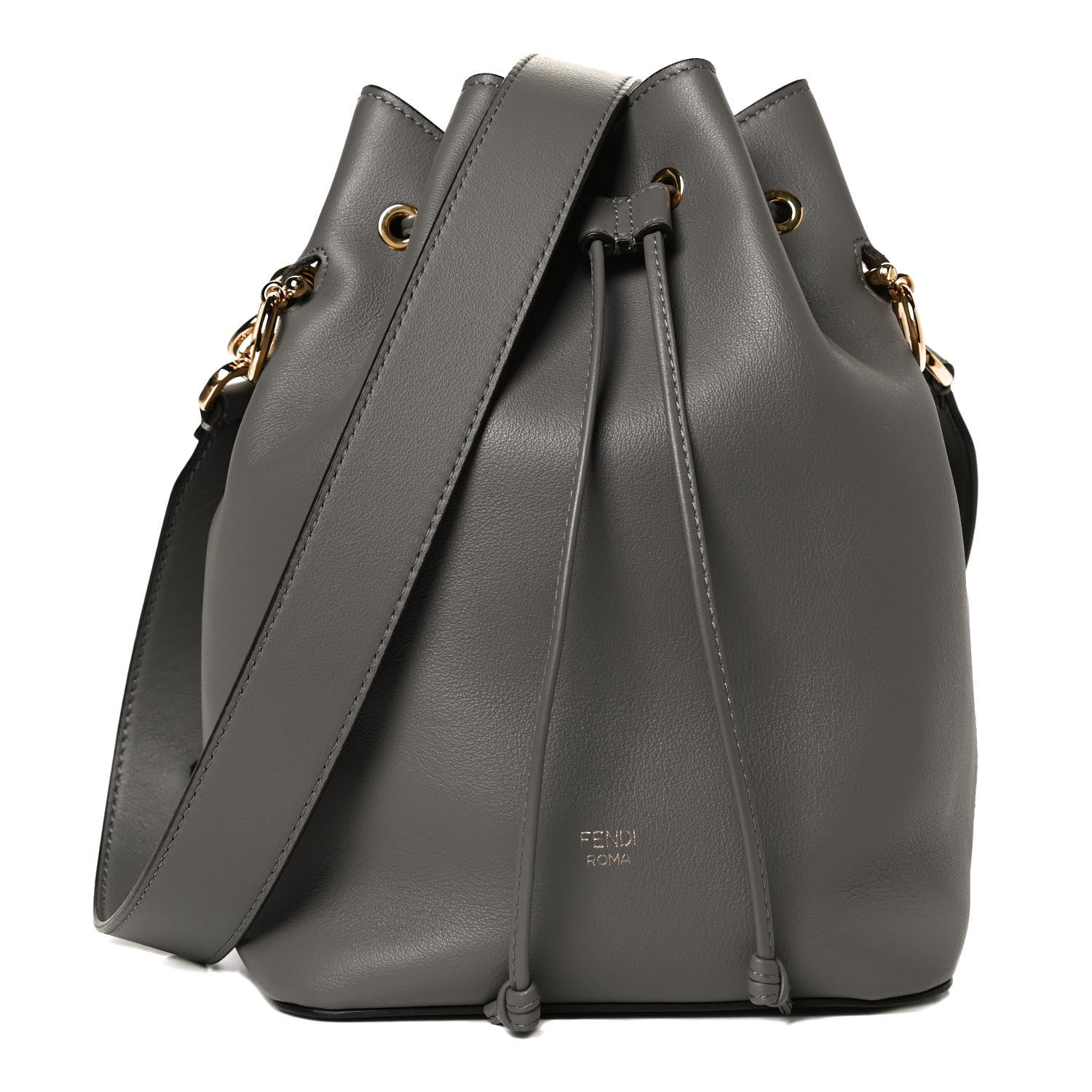Fendi Vitello Grace Matte F is Fendi Grande Mon Tresor Bucket Bag Argilla 1 of 13