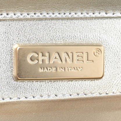 Chanel Metallic Lambskin Sac Pochette Argent 6 of 12