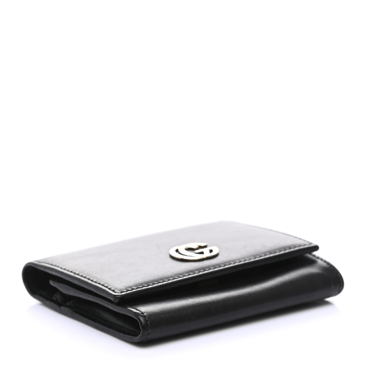 Calfskin GG Marmont Card Case Black