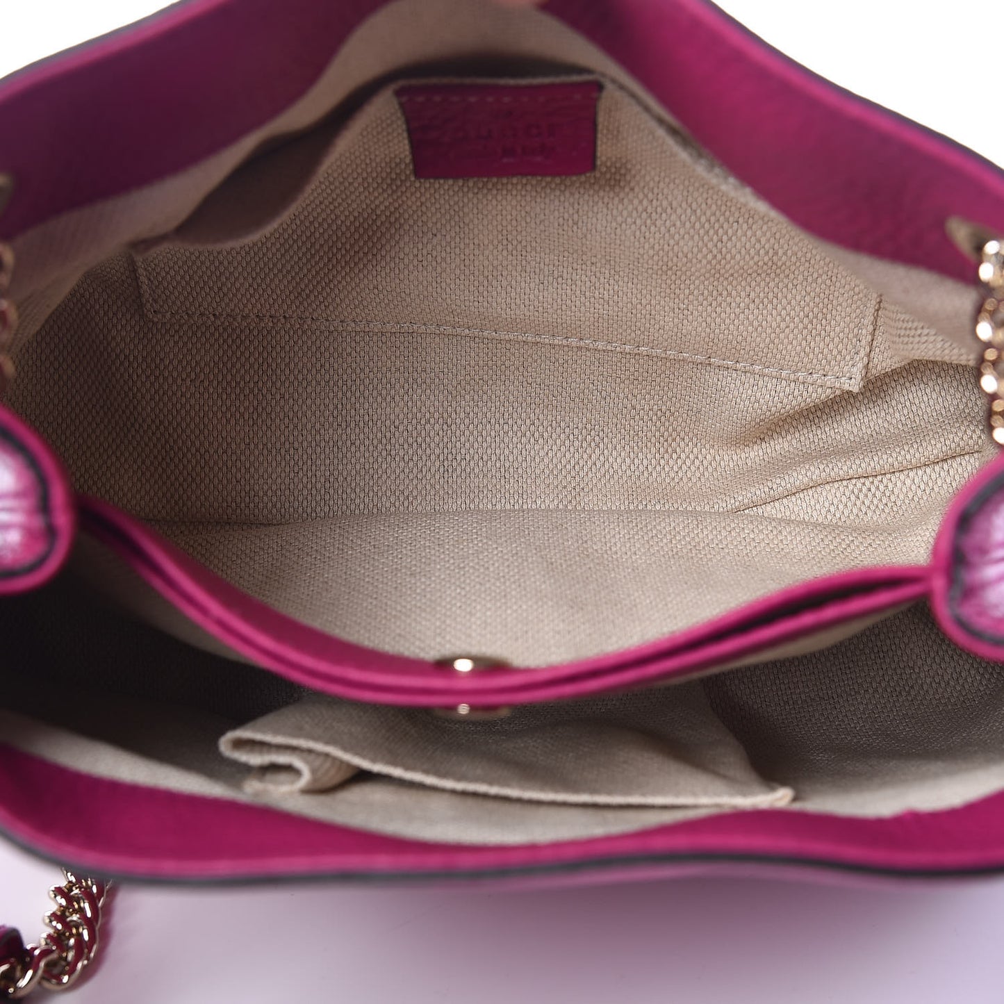 Cellarius Calfskin Small Soho Chain Shoulder Bag Bright Bouganville