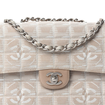 Chanel Nylon Medium Travel Flap Light Beige 13 of 13