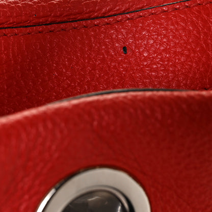 Prada Vitello Daino Grommet Chain Satchel Bag Lacca 9 of 9