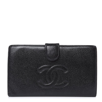 Chanel Caviar Timeless CC French Wallet Black 1 of 12