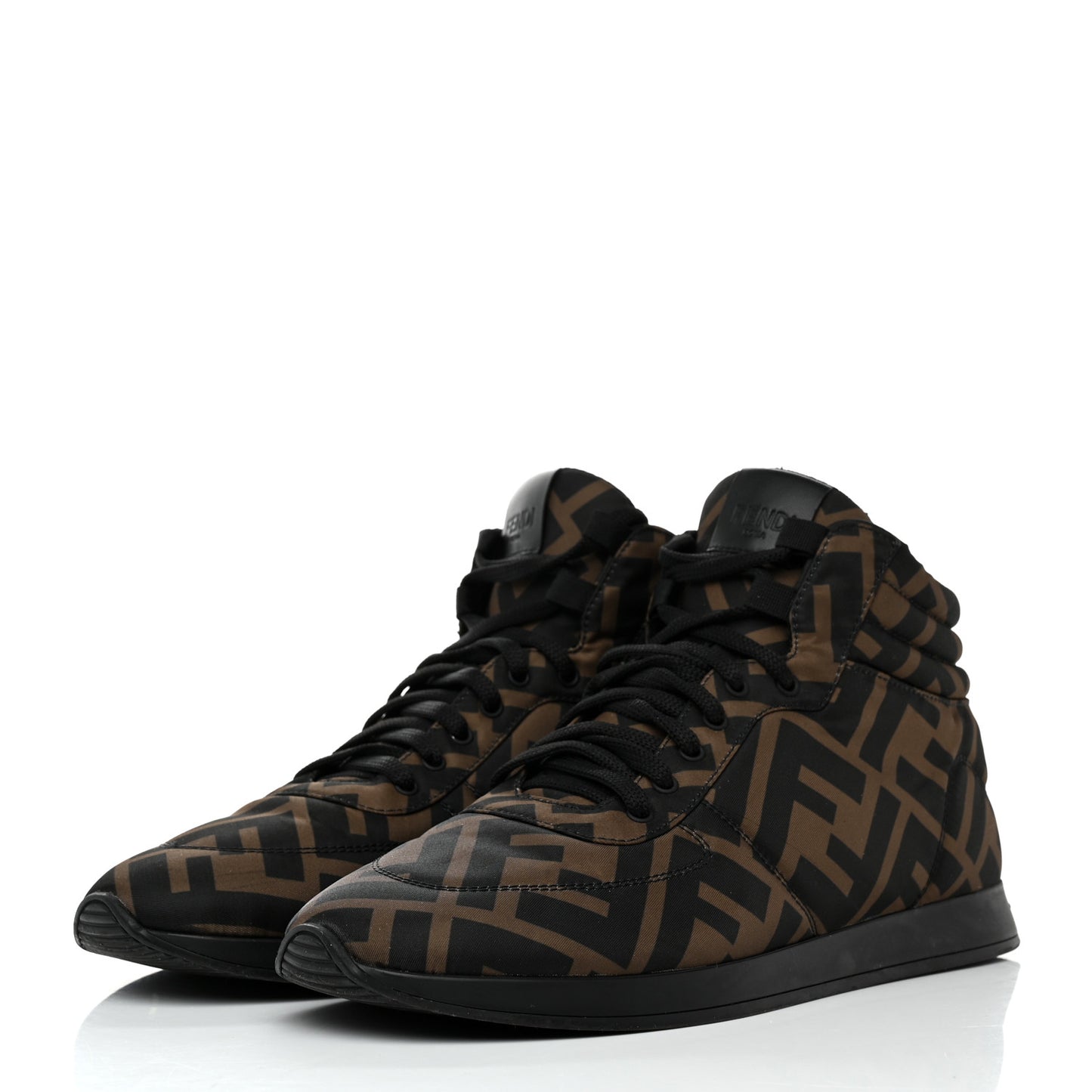 Nylon FF Reloaded High Top Sneakers 38.5 Tobacco Black