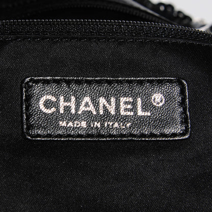 Chanel Sequin Summer Night Drawstring Tote Black 14 of 25