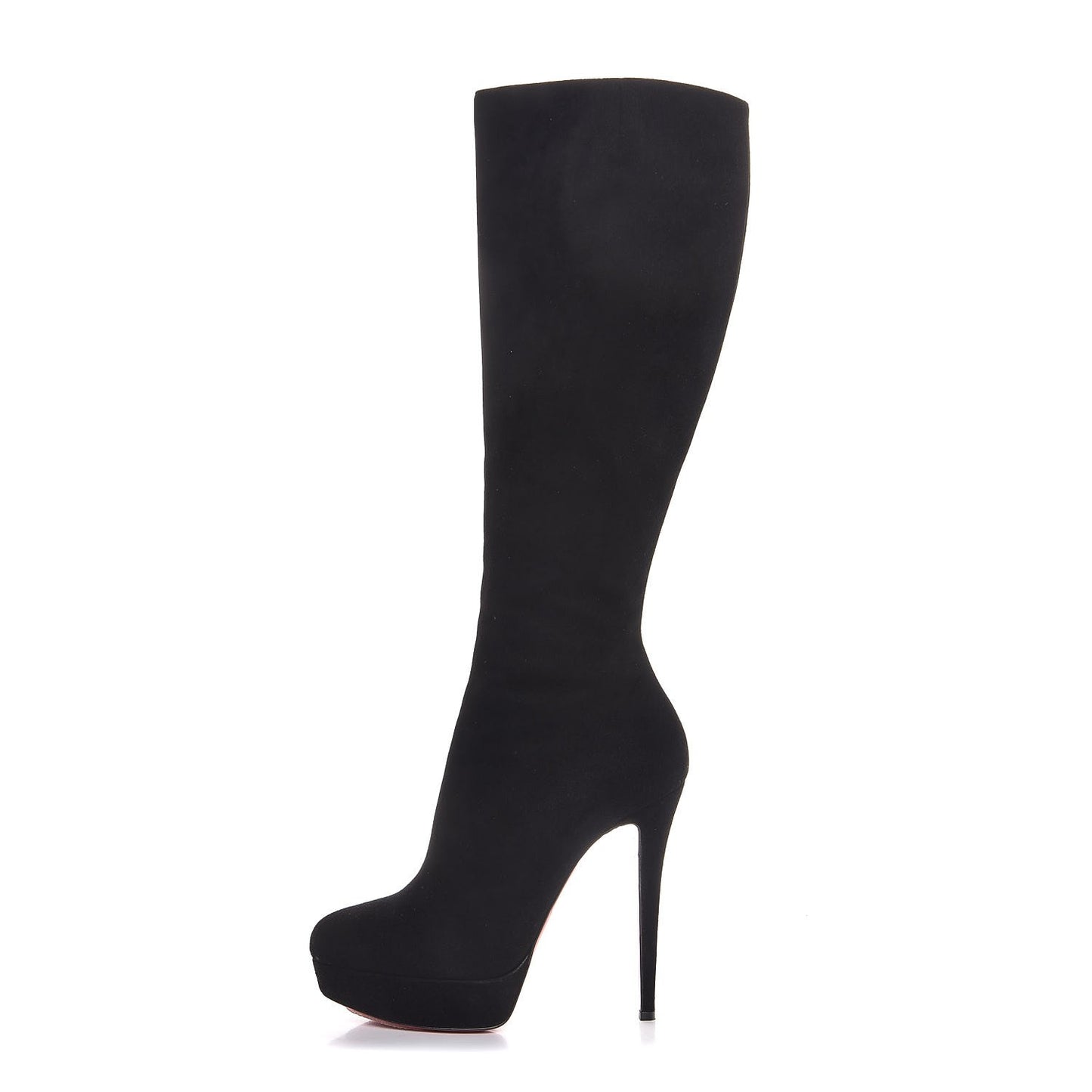 Suede Bianca Botta 140 Knee Boots 39.5 Black