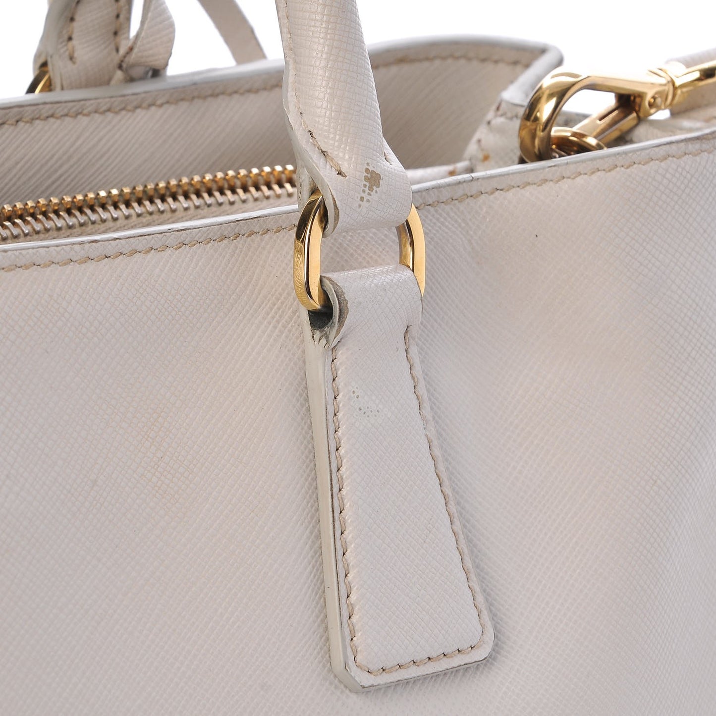 Saffiano Lux Medium Tote Talco