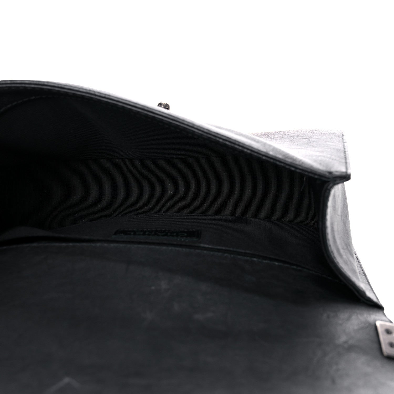 Chanel Goatskin Quilted Medium Boy Handle Flap Black 5 of 12
