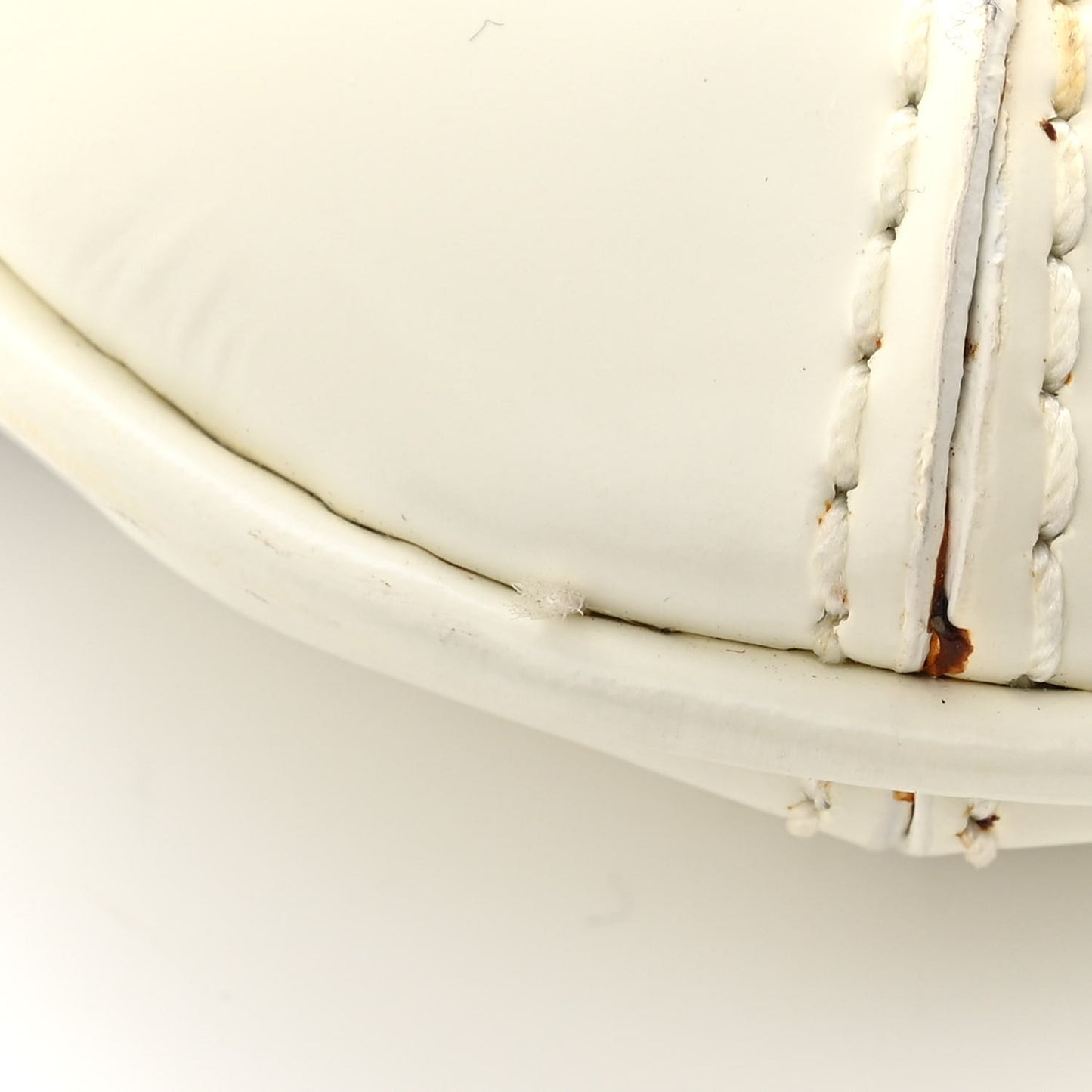 Nova Check Patent Calfskin Flap Shoulder Bag White
