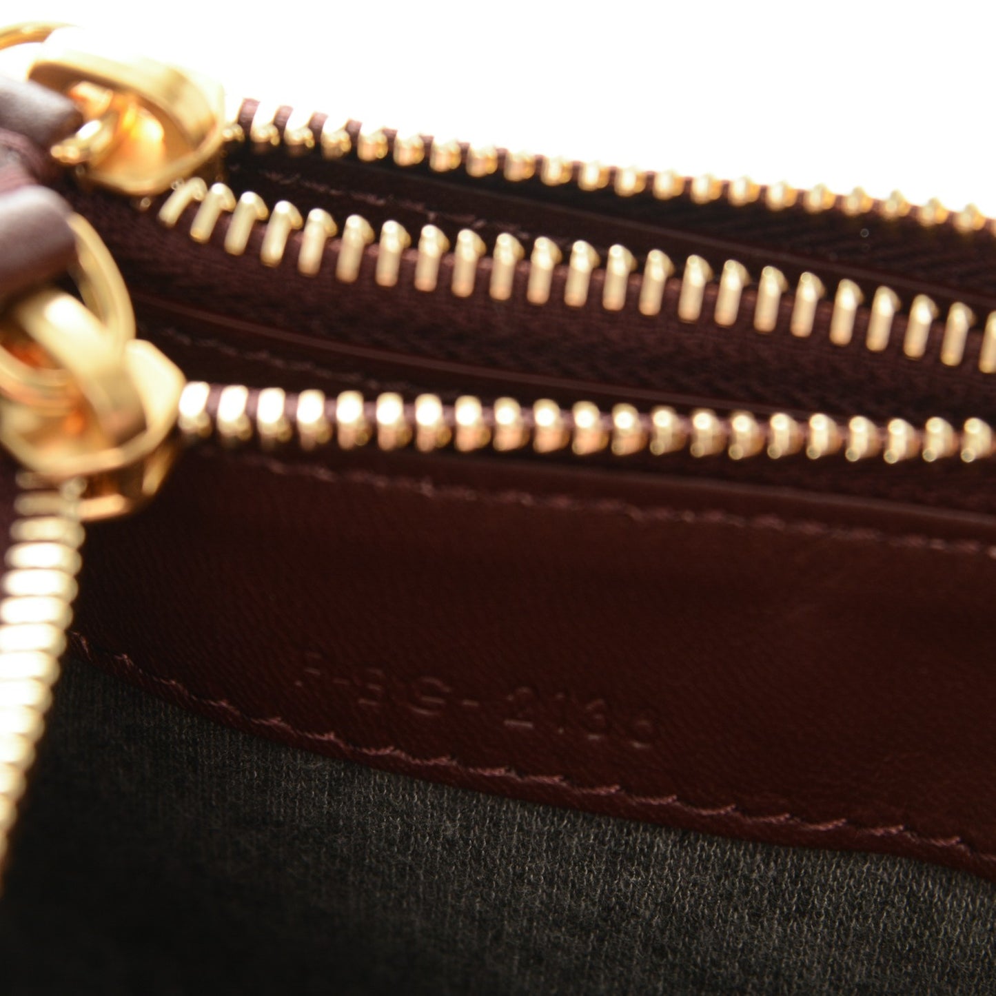 Smooth Lambskin Small Trio Crossbody Bag Burgundy