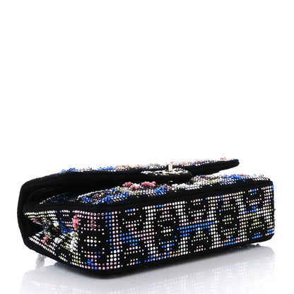 Chanel Crystal Tweed CC Medium Double Flap Black 4 of 10