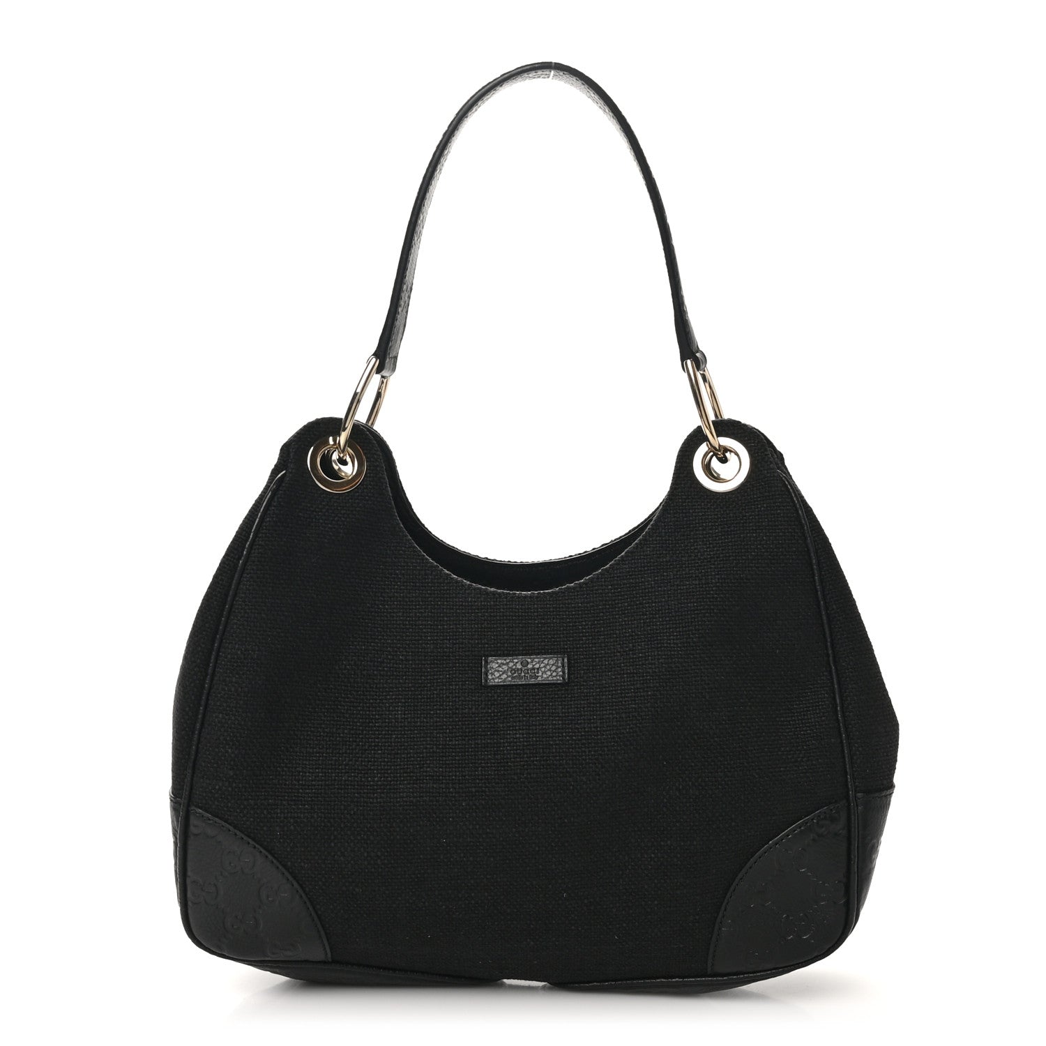 Gucci Canvas Guccissima Hobo Black 1 of 10