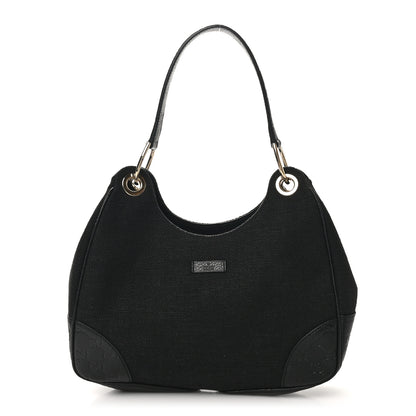 Gucci Canvas Guccissima Hobo Black 1 of 10