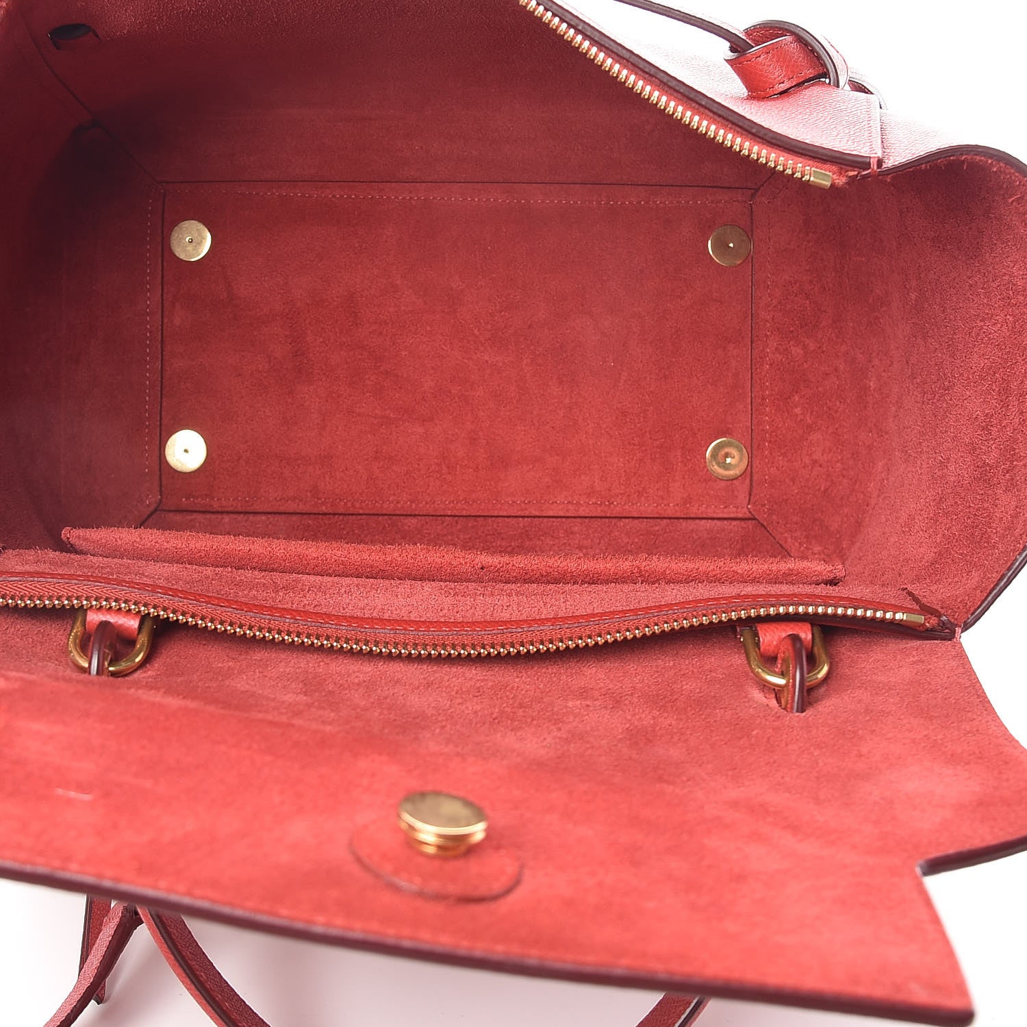 Celine Grained Calfskin Mini Belt Bag Coquelicot 5 of 13