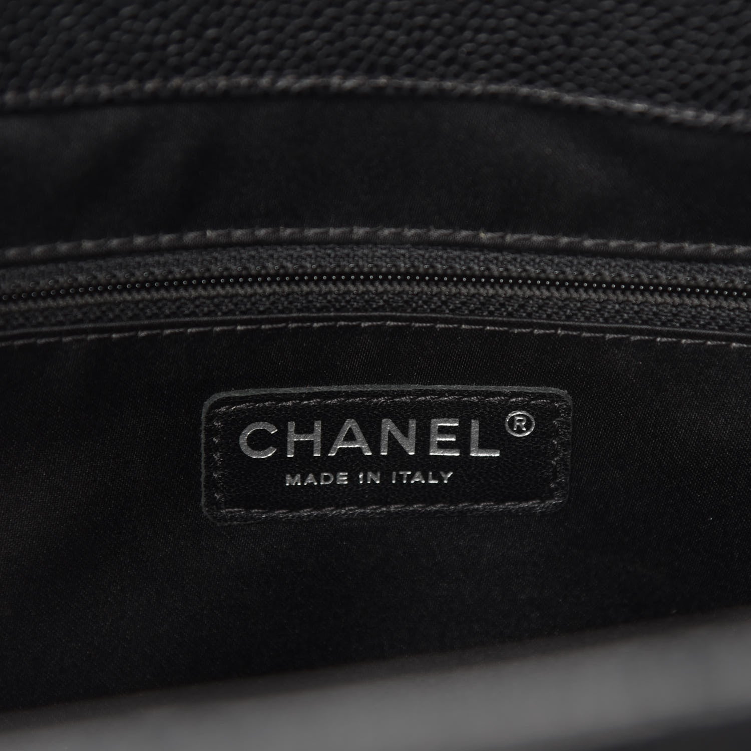Chanel Caviar Quilted XL Grand Shopping Tote GST Black 10 of 12