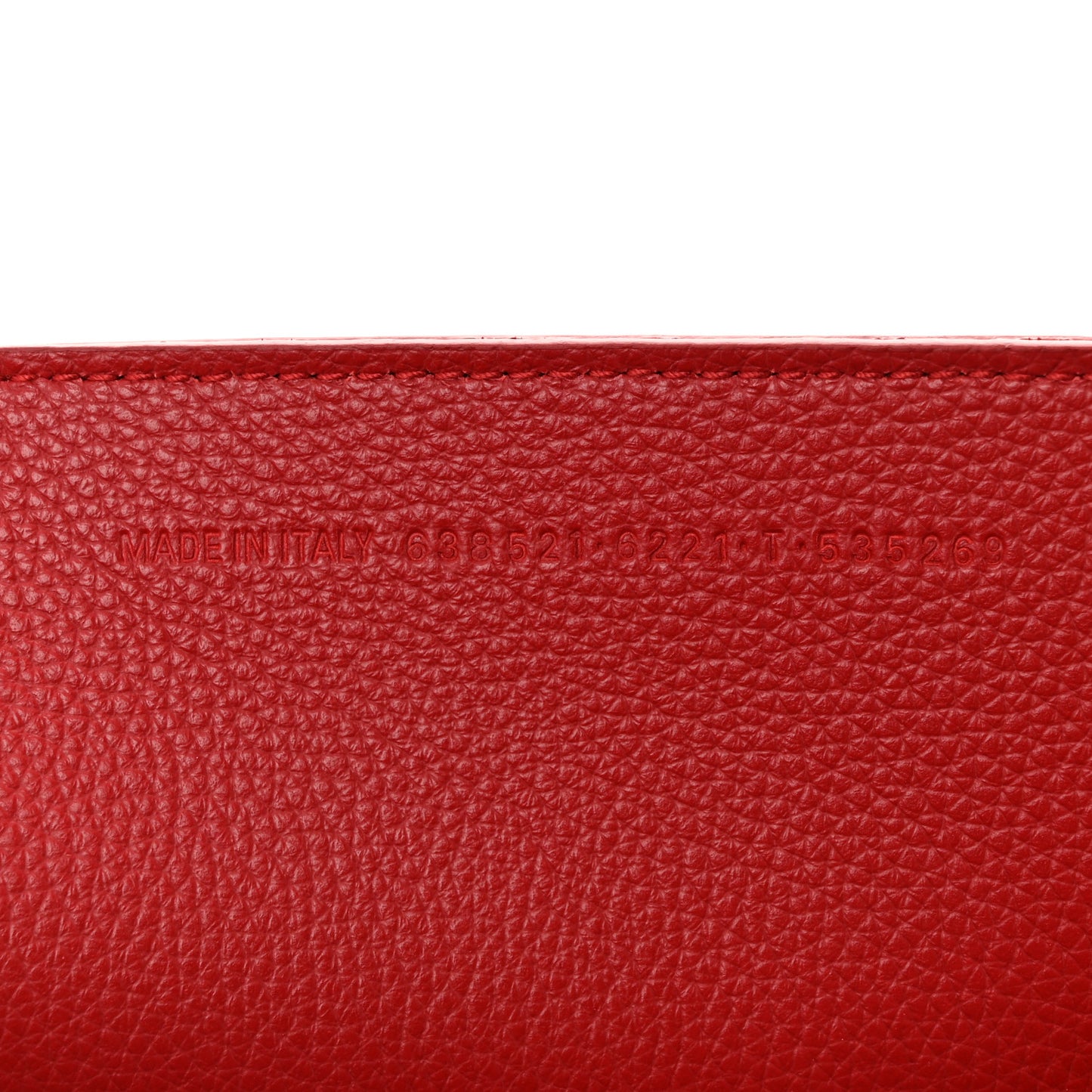 Grained Calfskin Neo Classic Gold Hardware S City Medium Red