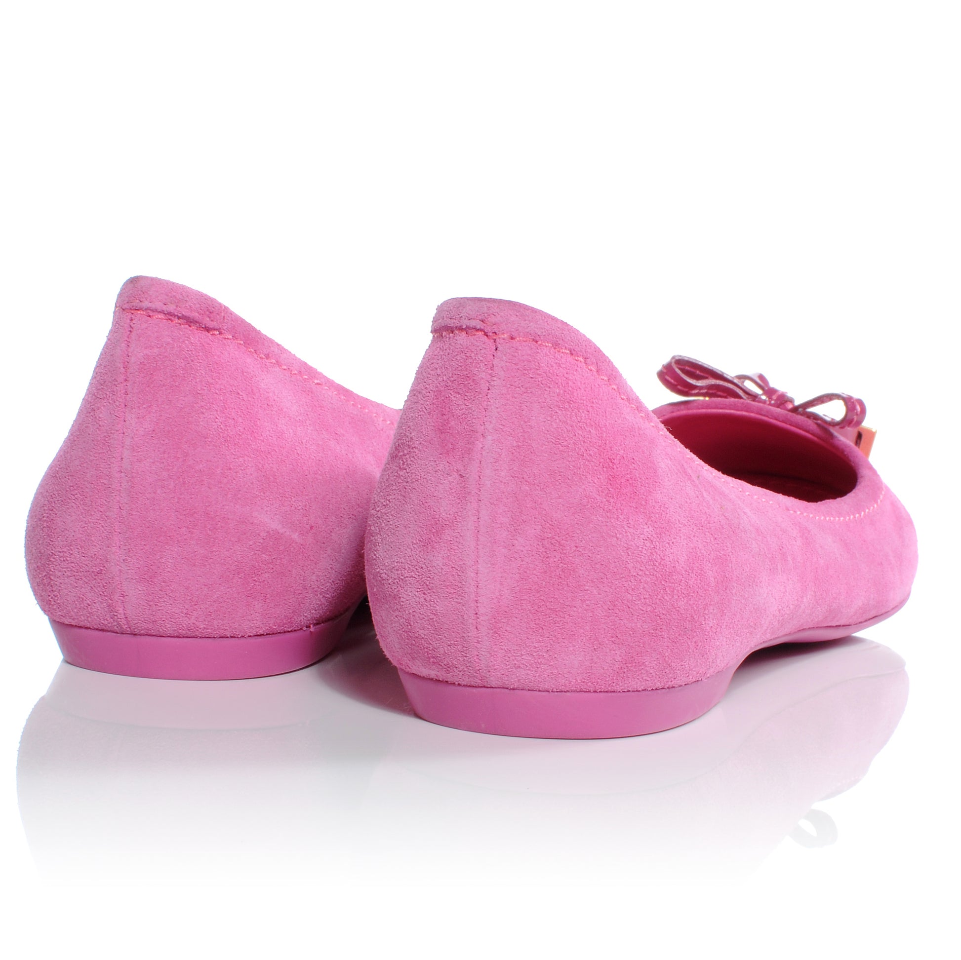 Louis Vuitton Suede Debbie Ballet Flats 38 Fuchsia 3 of 8