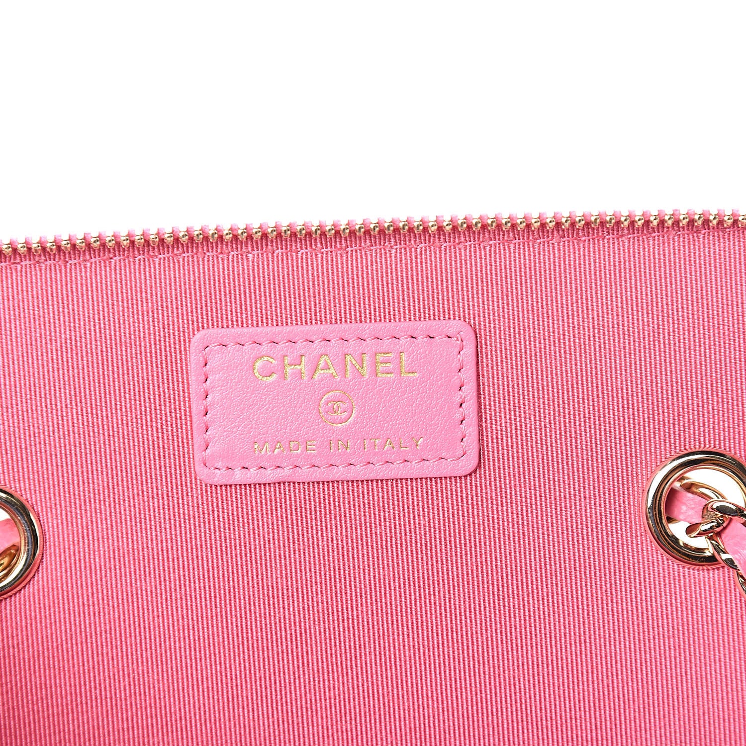 Chanel Caviar Quilted Small Vanity Case With Chain Pink 6 of 10