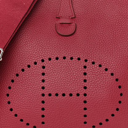 Hermes Taurillon Clemence Evelyne III PM Rubis 7 of 11