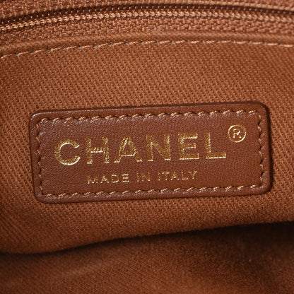 Chanel Iridescent Caviar Chic Quilt Tote Beige 7 of 10