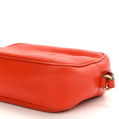 Gucci Pebbled Calfskin Small Soho Disco Bag Sun Orange 10 of 17