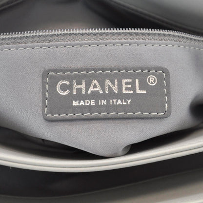 Chanel Lambskin Quilted 3 Flap Grey 12 of 13