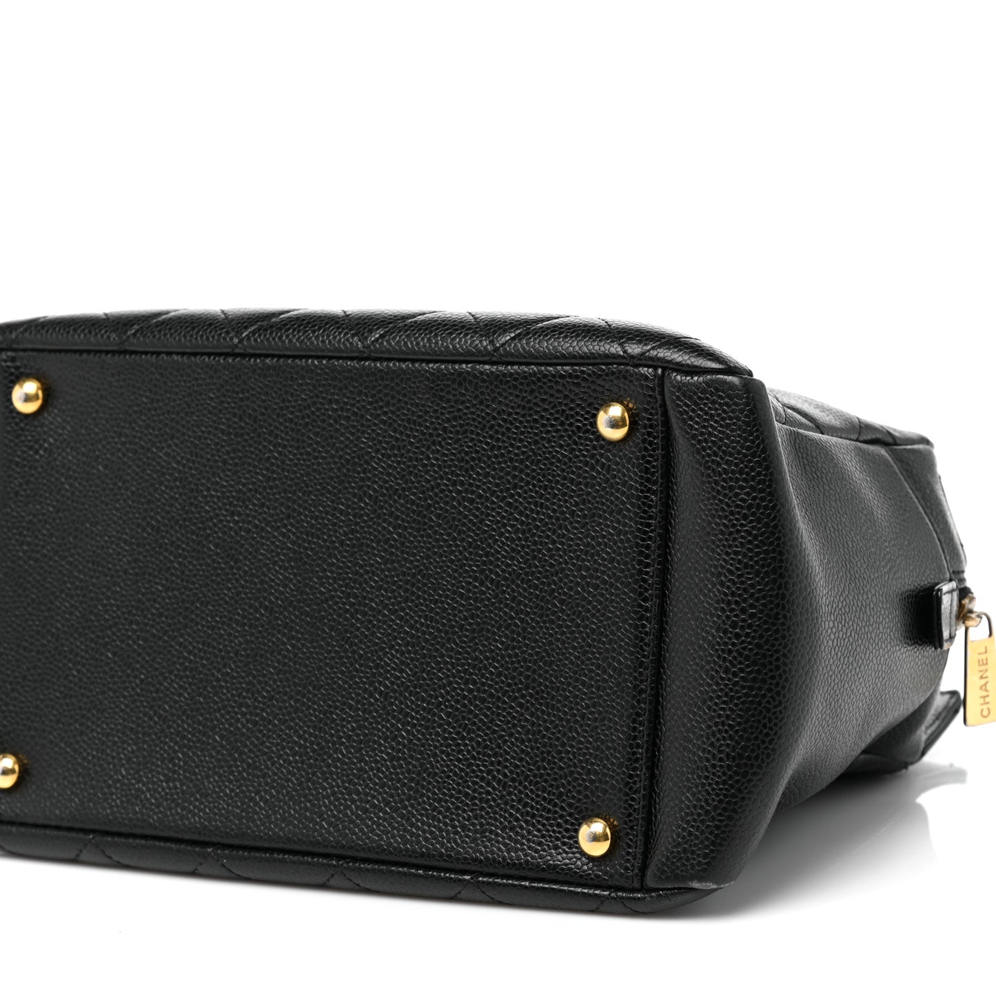 Caviar Quilted Petit Timeless Tote PTT Black