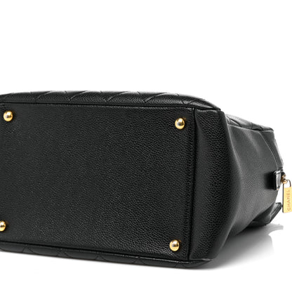 Chanel Caviar Quilted Petit Timeless Tote PTT Black 9 of 13