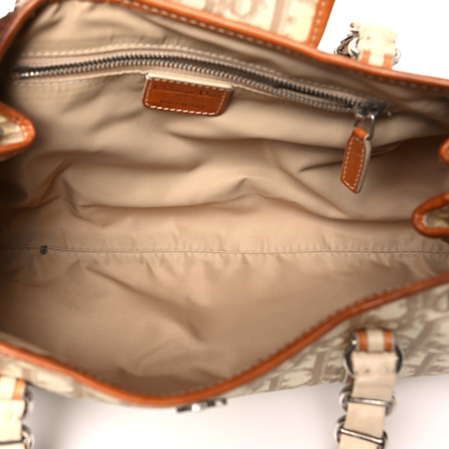 Christian Dior Monogram Romantique Trotter Shoulder Bag Beige 5 of 15