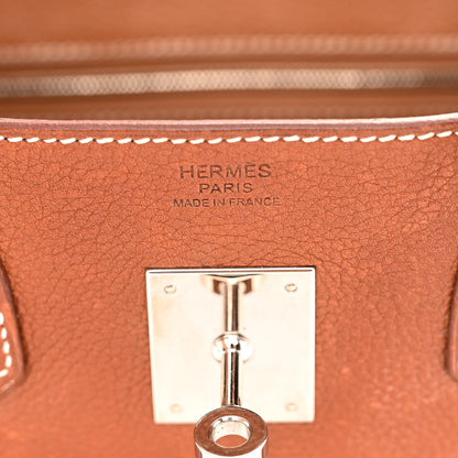 Hermes Natural Barenia Faubourg Birkin 30 Fauve 6 of 13
