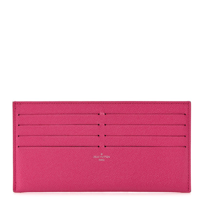 Louis Vuitton Calfskin Felicie Card Holder Insert Pink 1 of 8