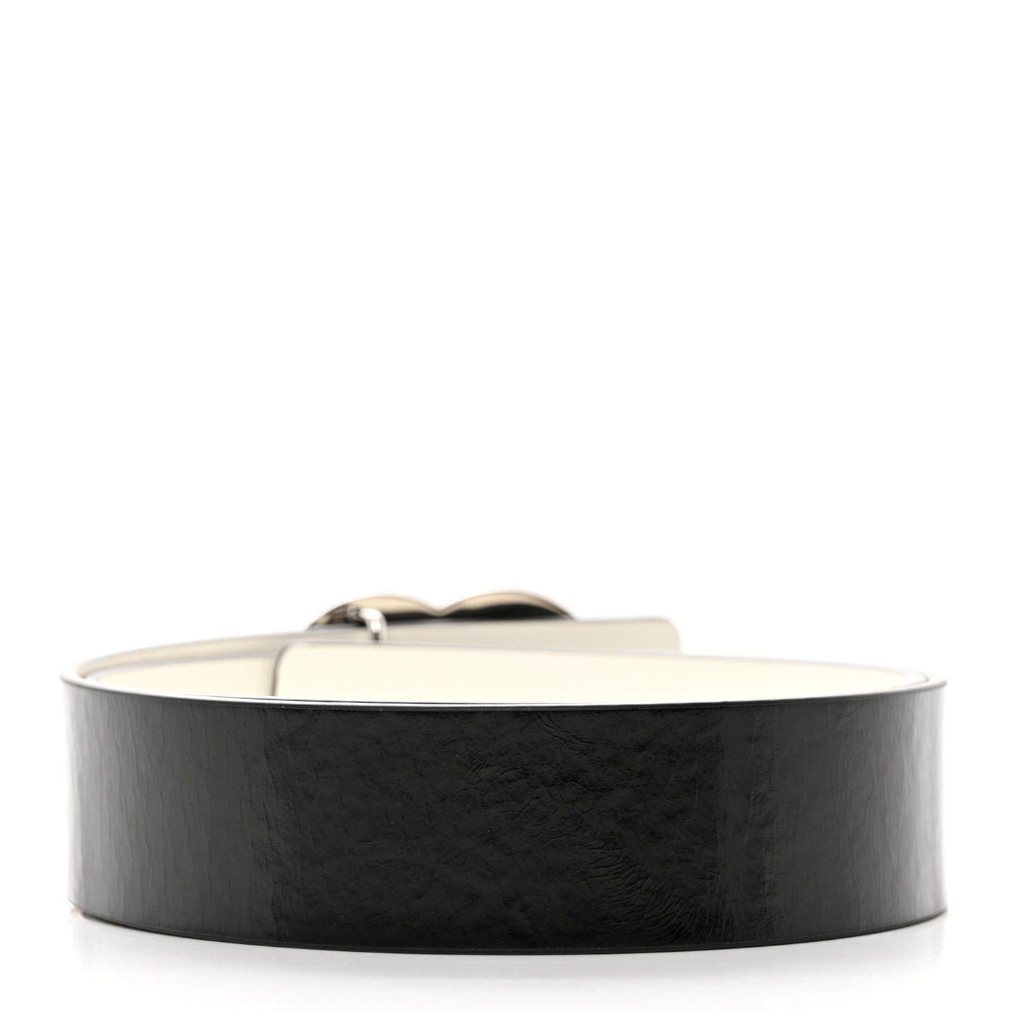 Patent Calfskin CC Reversible Belt 75 30 Black White