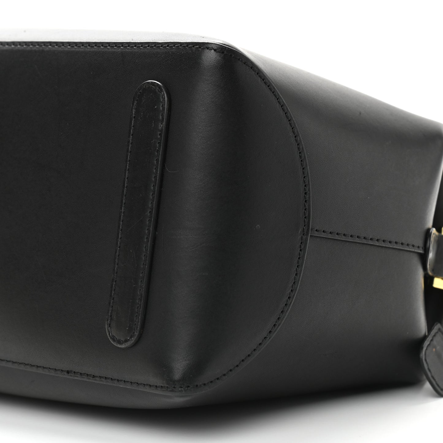 Calfskin Mini Travel Crossbody Bag Black Flamma