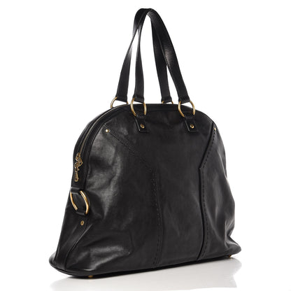 Saint Laurent Calfskin Oversized Muse Black 3 of 8