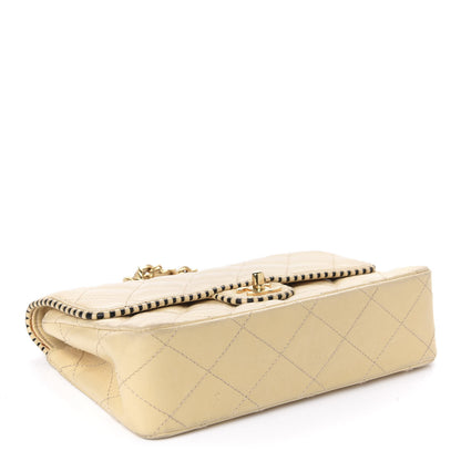 Chanel Lambskin Quilted Small Single Flap Beige 4 of 16