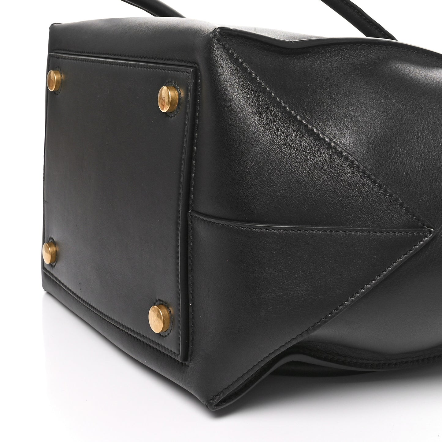 Calfskin Pipe Tote Black