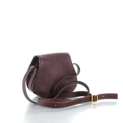 Chloe Calfskin Mini Marcie Round Crossbody Bag Dark Velvet 3 of 8
