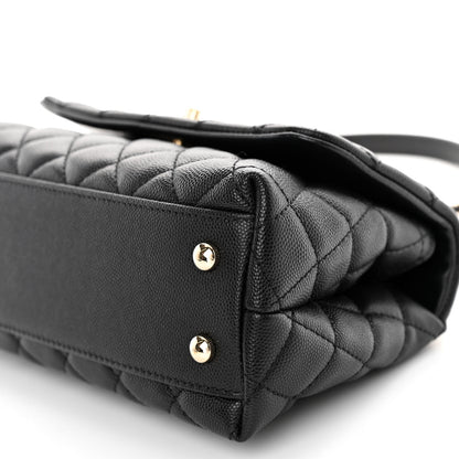 Chanel Caviar Quilted Mini Coco Handle Flap Black 10 of 11