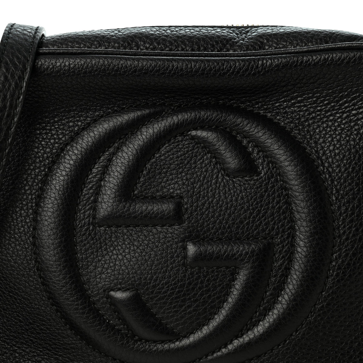 Gucci Pebbled Calfskin Small Soho Disco Bag Black 8 of 10