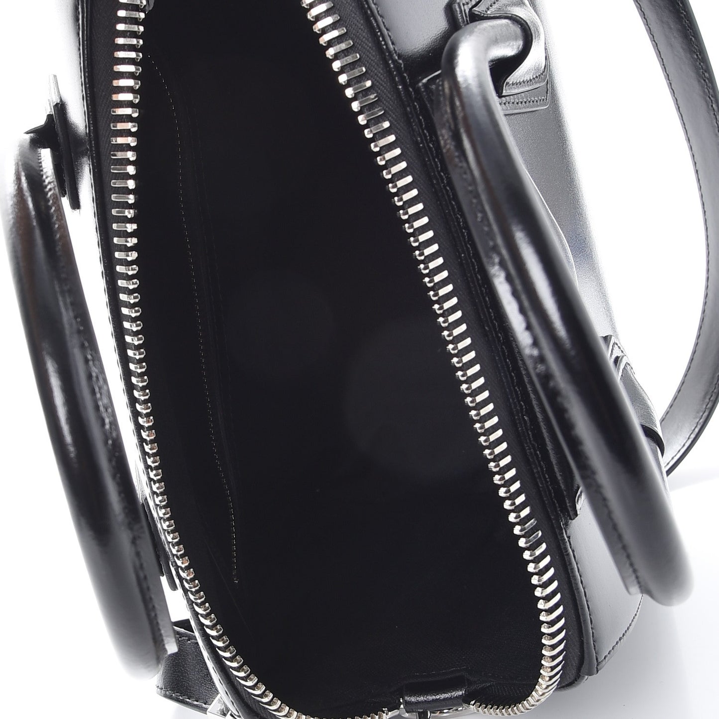 Shiny Lord Calfskin Small Antigona Black